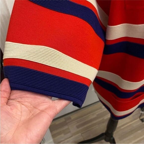 NWT Gucci Red and Blue Striped Cardigan oversized Sweater, XS - Picture 6 of 13